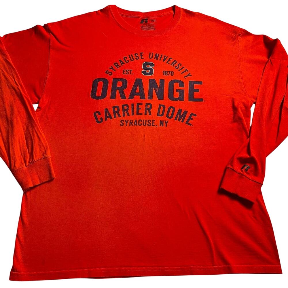 Syracuse Orange Carrier Dome Russell long sleeve T-shirt size XL